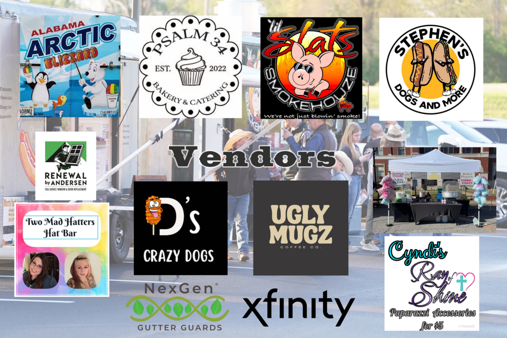 Logos of vendors who participated in the rodeo.